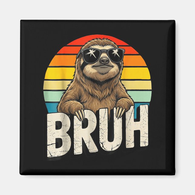 Íman Funny Sloth Graphic Meme Lover Bruh Sloth Lovers  (Frente)