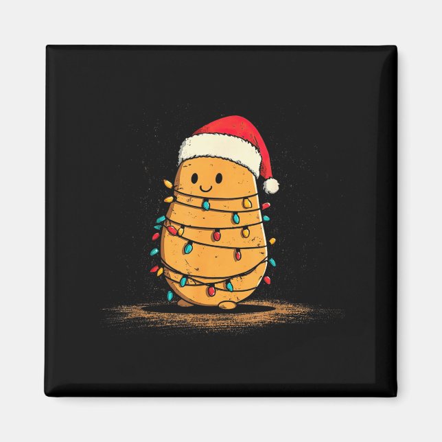 Íman Funny Tato Christmas Graphics Lights Lover  (Frente)