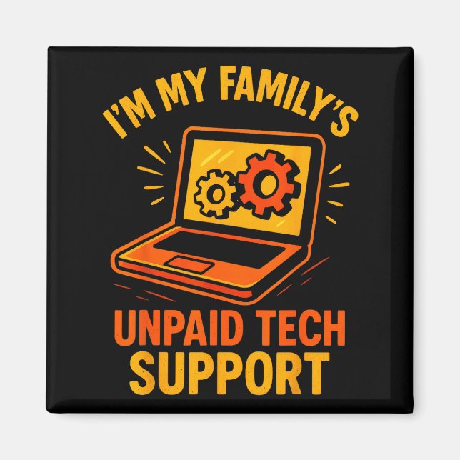 Íman Funny Tech Guy Suprt Computer Geek Nerd Engineer G (Frente)