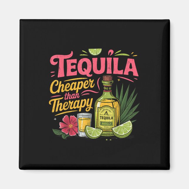 Íman Funny Tequila Bebendo Cinco De Mayo Partido Mexica (Frente)