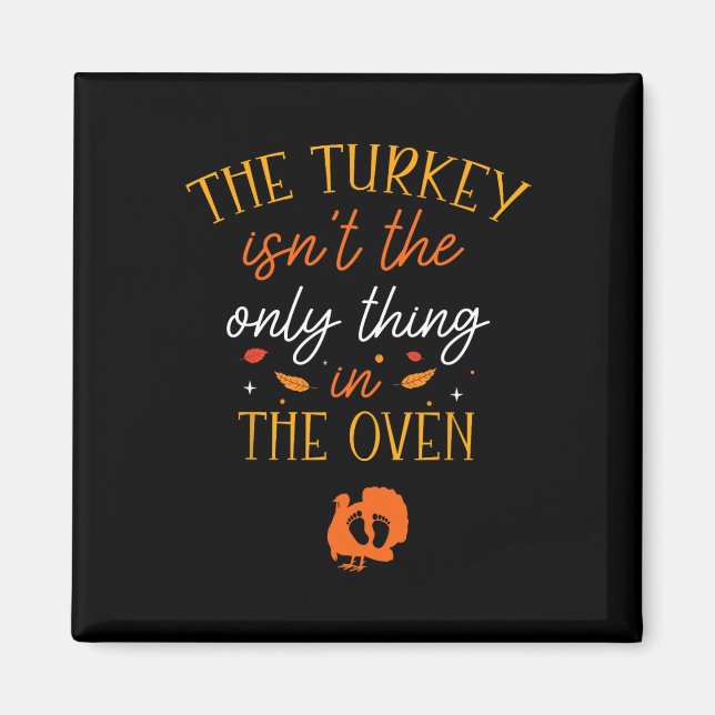 Íman Funny Thanksgiving Pregnancy Announcement The Turk (Frente)