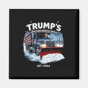 Íman Funny Trump 2024 Vitória Remoção do Floco de Neve
