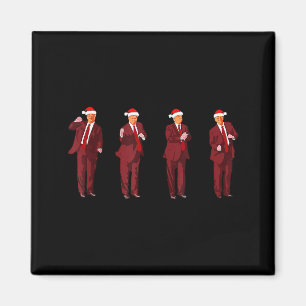 Íman Funny Trump Dança Papai Noel Natal Xmas Pijama