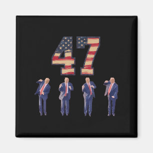 Íman Funny Trump Dançando América 47 Trump Dance Men Wo