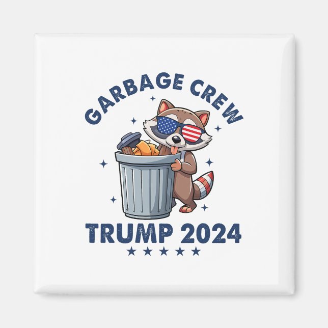 Íman Funny Trump Garbyge Crew (Frente)