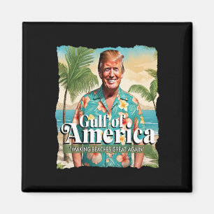 Íman Funny Trump Graphic Golfo Da América Trump Merch