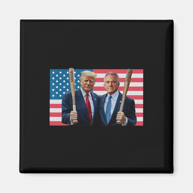 Íman Funny Trump Kennedy Mega Maha Baseball Bat Usa Fla (Frente)