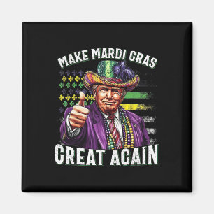 Íman Funny Trump Parade Humor Faz Mardi Gras Excelente 