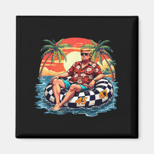 Íman Funny Trump Summer 2025 Beach Tropical Funny Trump
