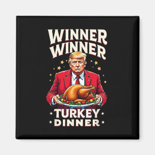 Íman Funny Trump Winner Winner Jantar de Peru Dia de Aç