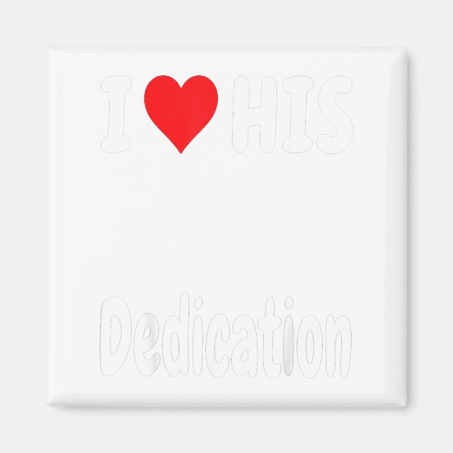 Íman Funny Valentine's Day Couple Matching I Love His D (Frente)