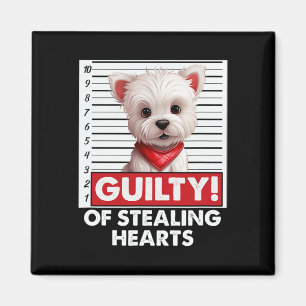 Íman Funny Westie West White Terrier Raça de Cão Valent