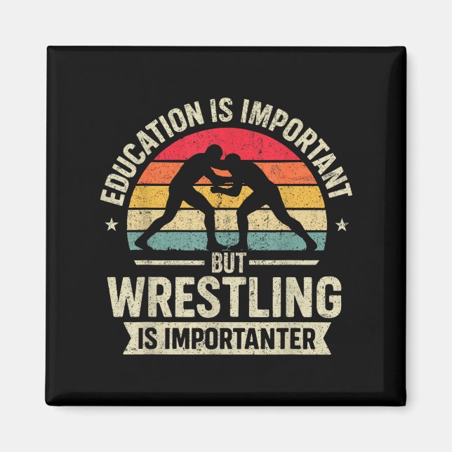 Íman Funny Wrestling Education Joke For Wrestler Men Ki (Frente)