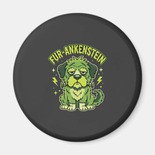 Íman Fur-Ankenstein Engraçado Cão Frankenstein Hallowee