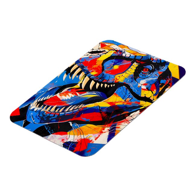 Íman Fusão do Dinossauro T-rex Retro Selvagem (Left Side)