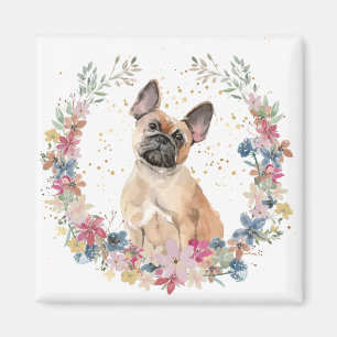 Íman Fuselagem de Flores da primavera do Bulldog Franc