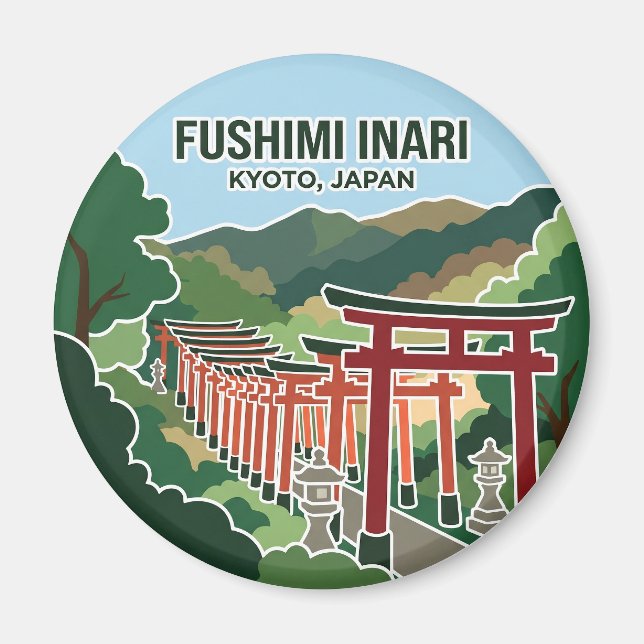 Íman Fushimi Inari Taisha Japão (Frente)