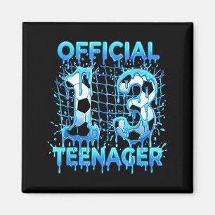 Íman Futebol 13º Aniversário Sorvete Drip Oficial Teena