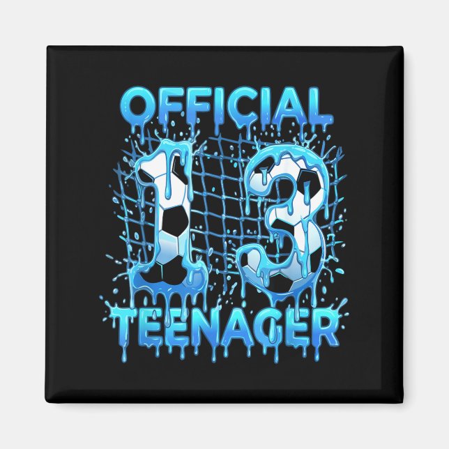 Íman Futebol 13º Aniversário Sorvete Drip Oficial Teena (Frente)