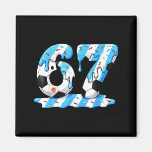 Íman Futebol 67 Bandeira da Argentina Seis Sete Diverti
