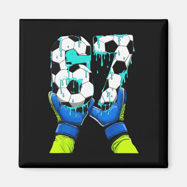 Íman Futebol 67 Seis Sete 6 7 Meme Divertido Gen Alpha  (Frente)