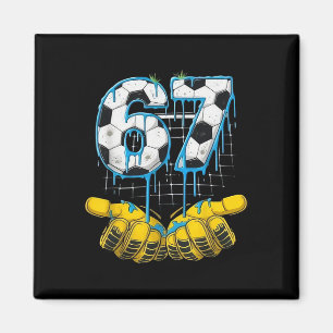 Íman Futebol 67 Seis Sete Divertido Gen-alpha Meme Gota
