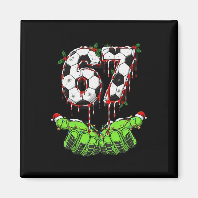Íman Futebol 67 Seis Sete Divertido Gen Alpha Meme Gote (Frente)