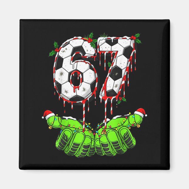 Íman Futebol 67 Seis Sete Divertido Gen Alpha Meme Gote (Frente)