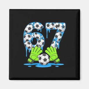Íman Futebol 67 Seis Sete Geração Alpha Meme Gotejament