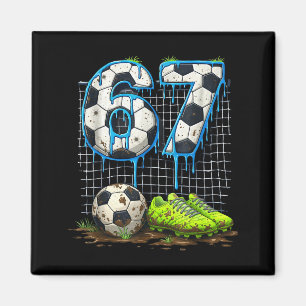 Íman Futebol 67 seis sete meme engraçado gen alpha drip
