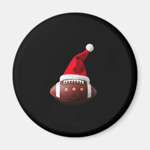 Íman Futebol Americano de Natal - Bola Santa Hat (3)
