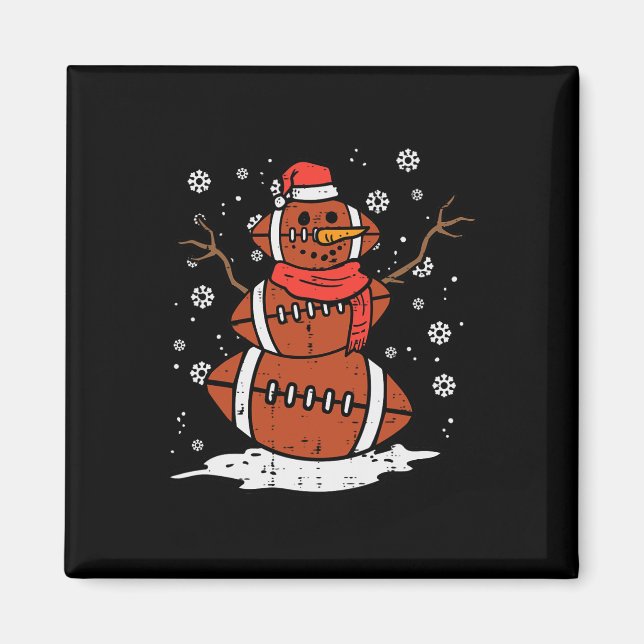 Íman Futebol Americano de Natal Xmas Esporte Men (Frente)