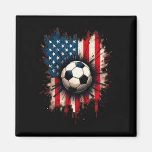 Íman Futebol Bandeira Americana Patriota