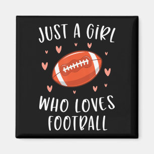 Íman Futebol Bonito Para Meninas Apenas Uma Menina Que