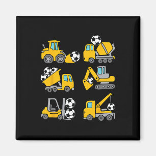 Íman Futebol Byll Crianças Footbyll Caminhões de Constr