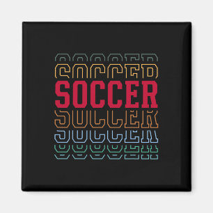 Íman Futebol Camada de Texto Engraçado Time do Jogador