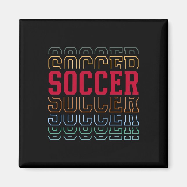 Íman Futebol Camada de Texto Engraçado Time do Jogador  (Frente)
