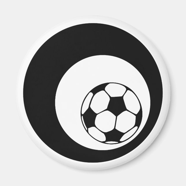 Íman futebol. círculos pretos. (Frente)
