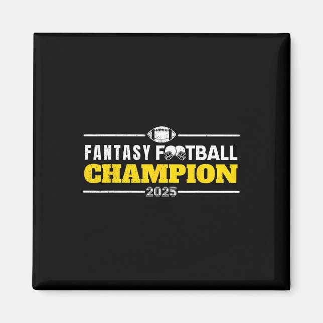 Íman Futebol de 2025 Campeão de Fantasia (Frente)