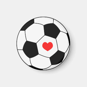 Íman Futebol de amor - bola de esporte de coração