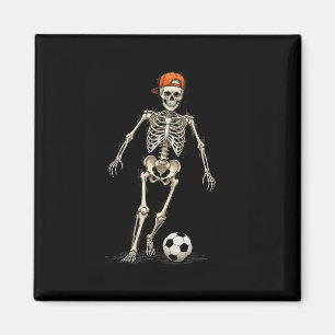 Íman Futebol de Esqueleto Halloween Divertido Sinistro