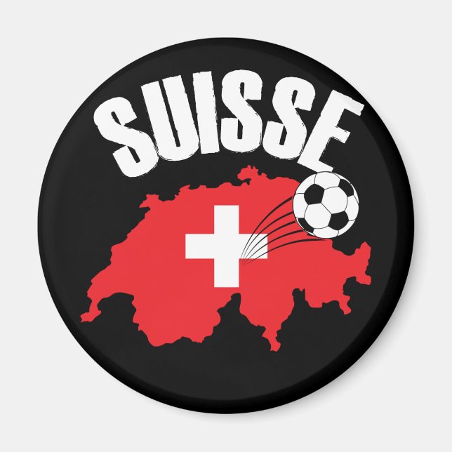 Íman Futebol de Mapa de Suiças Suisse (Frente)