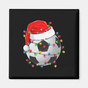 Íman Futebol de Natal Ll Chapéu do Papai Noel Esporte D