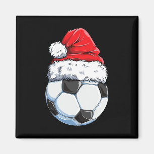 Íman Futebol de Natal Ll Chapéu do Papai Noel Esportes