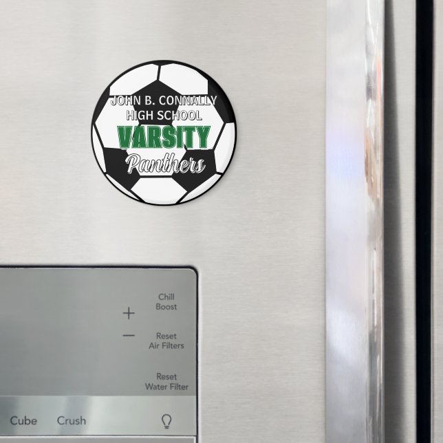 Íman Futebol de Varsity Verde Personalizado para o Ensi (In Situ (Fridge))