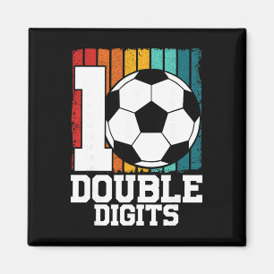 Íman Futebol Dígitos Duplos 10 Anos de Idade - 10º Aniv