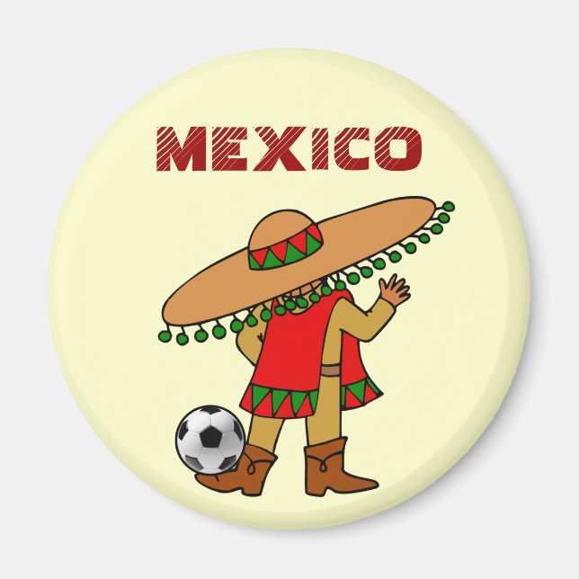 Íman futebol do jogador de futebol mexicano (Frente)