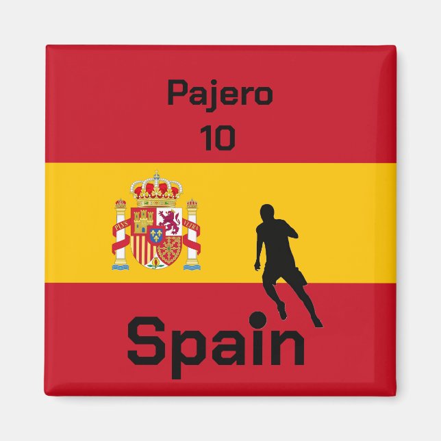 Íman Futebol espanhol personalizável (Frente)