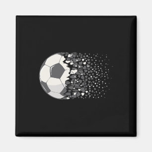 Íman Futebol Ll Gráfico Futebol Feminino Coração Futebo