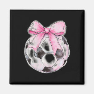Íman Futebol Ll Rosa Coquette Laço Fita Delicada Menina